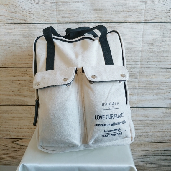 madden girl canvas backpack